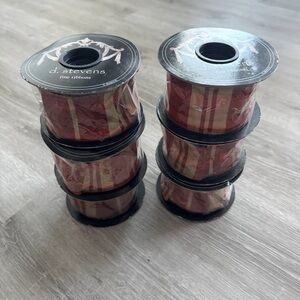 D. Stevens Festive Red and Gold Ribbon Collection